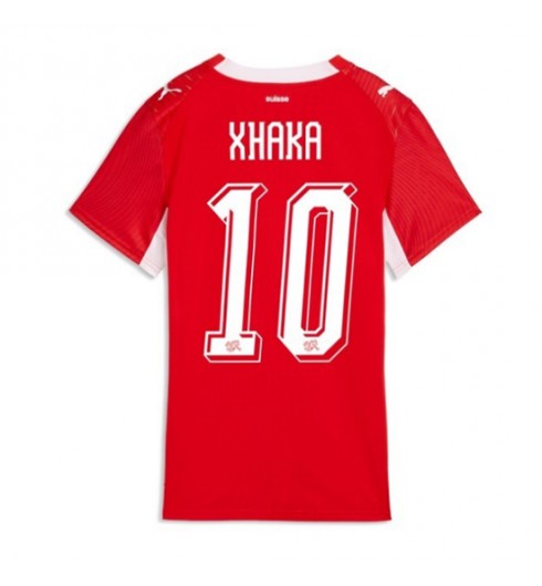 Sveitsi Granit Xhaka #10 Kotipaita Naisten MM-kisat 2026 Lyhythihainen Sveitsi Granit Xhaka #10 Kotipaita Naisten MM-kisat 2026 Lyhythihainen